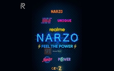 realme Narzo新系列曝光 主打年輕群體將發(fā)兩款新機