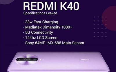 Redmi K40 5G相關(guān)配置曝光：天璣1000+/144Hz屏幕