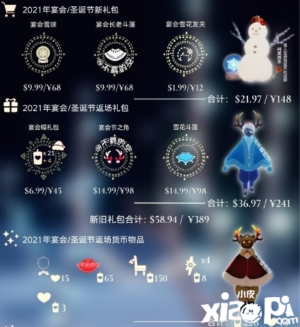 《光遇》2021圣誕禮包價值先容